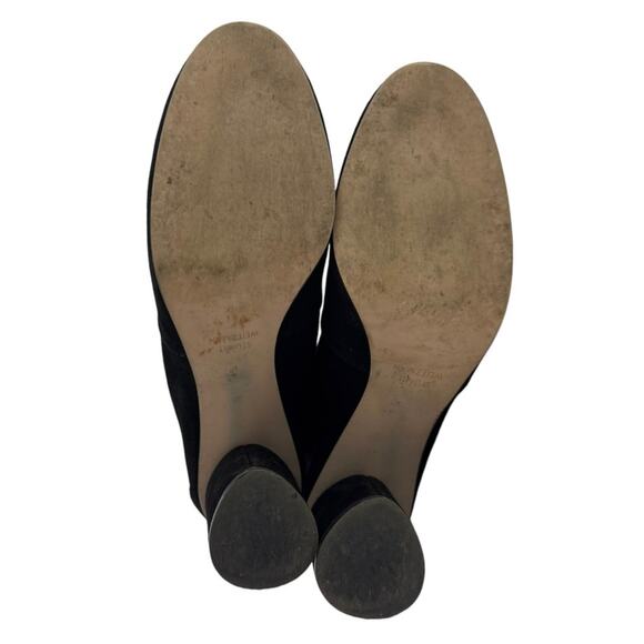Stuart Weitzman Yuliana Women's Black Suede Block Heels Ankle Sock Boots US  6.5 - Picture 4 of 7